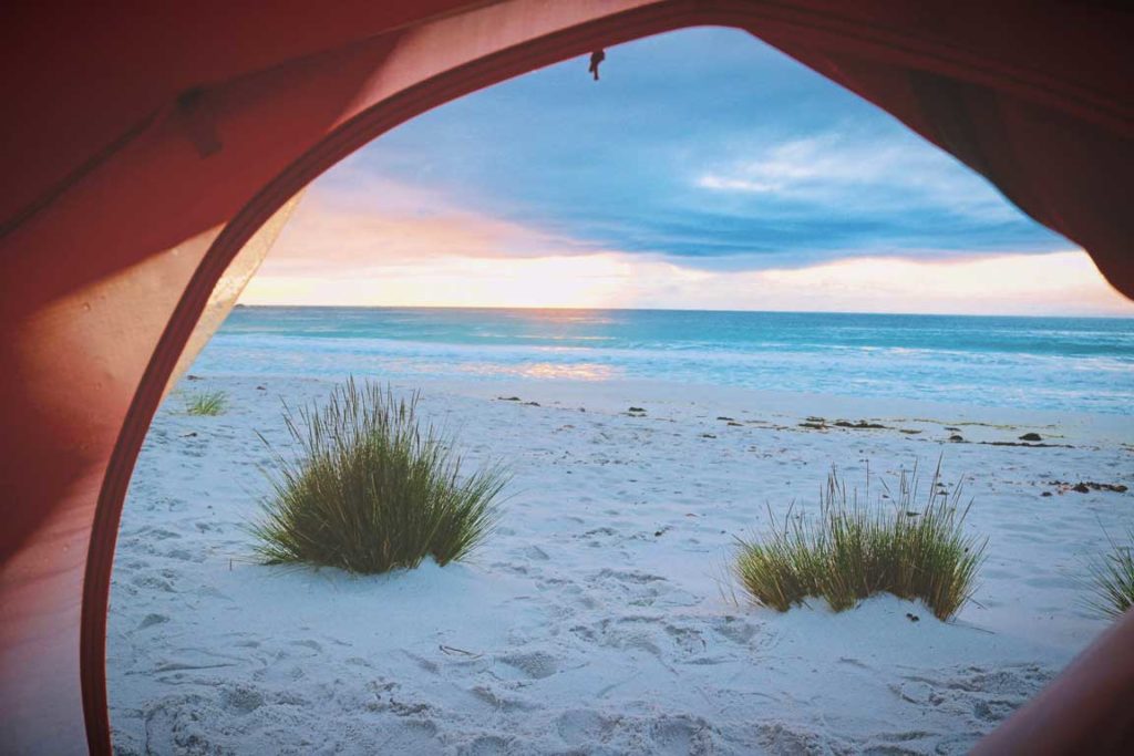 Södra Gotland har fantastiska stränder för camping